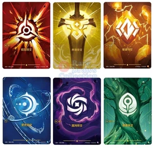 Juego de cartas coleccionables League of Legends 2025 6 piezas runas chinas casi nuevo - Imagen 1 de 2