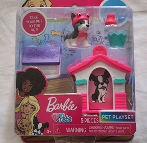 Barbie Pets 🐾 5 Piece Play Set NIP Take Your Pet To The Vet Barbie Puppy NEW - Picture 1 of 2