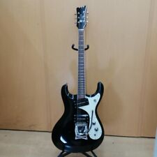 Mosrite Excellent-65 E-Gitarre Schwarz 1965 Modell Vibraroller W / Hardcase Use for sale