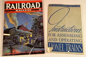 Railroad Magazine May 1943 & Lionel Trains Instruction Book - Picture 1 of 4
