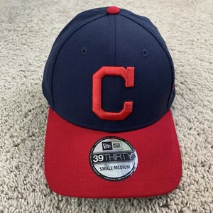 Cleveland Guardians New Era Hat Navy/Red Home Team Classic 39THIRTY Flex S/M Cap - Picture 1 of 7