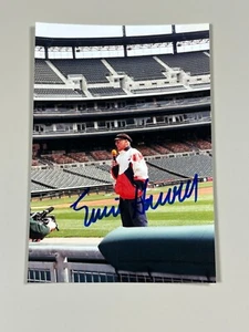 Foto firmada por Ernie Harwell 4x6 Certificado de Autenticidad Tigres de Detroit Corto 81 Anunciador de Radiodifusión B - Imagen 1 de 1
