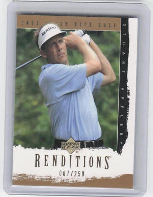 2003 Upper Deck #15 Stuart Appleby Renditions #/250 - Image 1 of 2