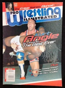 PWI PRO WRESTLING ILLUSTRATED Magazine AUGUST 2005 Kurt Angle Edge WWF WWE WCW . - Picture 1 of 5