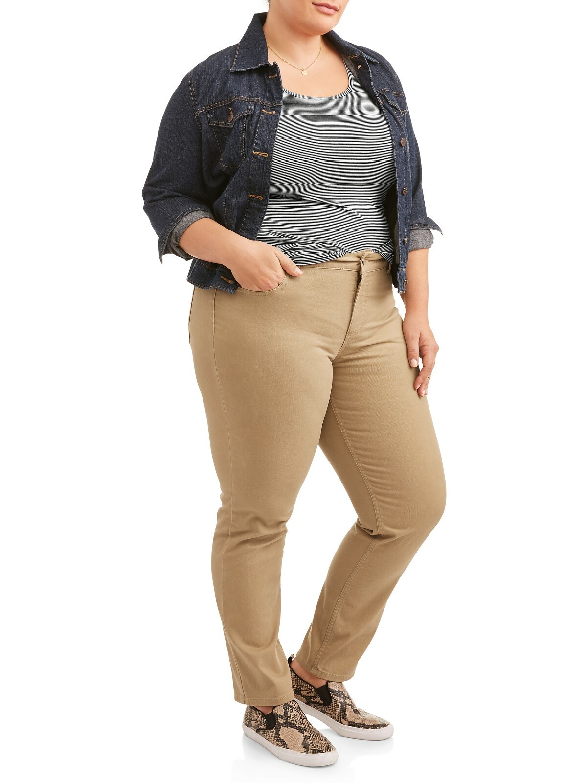 Classic Fit Twill Jeans Pants 