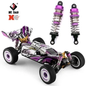 WLtoys Front Shock 2pc 74mm w/500cst Oil 1/14 144001-10 1/12 124016-19 PPL - Picture 1 of 5