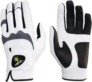 Trust Hybrid Golf Gloves– All Weather Mens Golf Glove (White/Black) | Nylon, Kan - Picture 1 of 12