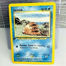 1x 1st Edition Swinub 79/111 Neo Genesis Pokemon Card EX/Light Play