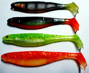 DAIWA PROREX CLASSIC DUCKFIN SHAD 10cm Gummifisch SET SCHOCKFARBEN 4 UV SHAD TOP - Bild 1 von 1