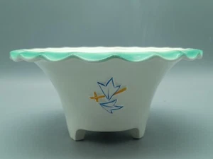 Goebel Porzellan Schale Art Deco grüner Wellenrand um 1920/30 Keramik - Bild 1 von 8