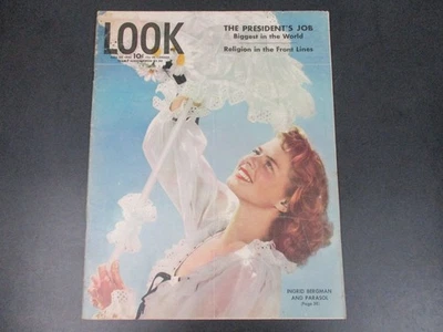 1944 Look Magazine July 25 issue Ingrid Bergman VTG Issue Foto 1 de 3
