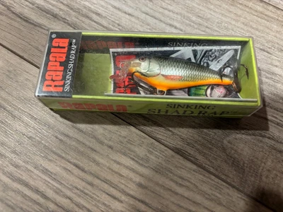 Novo Rapala Descontinuado CDSR-5 RFSH Barbatana Vermelha Contagem Regressiva Afundando Shad Rap Muito Raro - Imagem 1 de 3