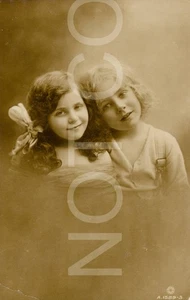 RPPC Children Portrait Rotary Real Photo George V Stamp 1910s-20s Postcard (A17) - Picture 1 of 2