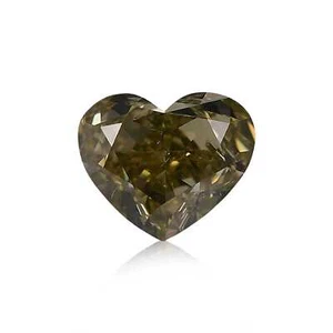 0.31 Ct Natural Fancy Color Chameleon Diamond Heart SI2 GIA Certified Jewelry - Picture 1 of 6