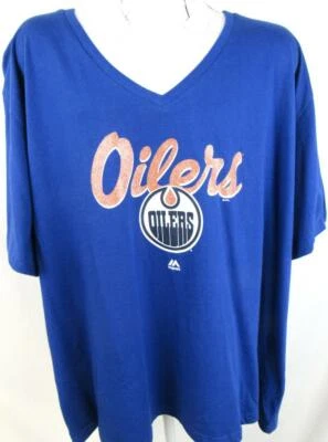 Edmonton Oilers Womens Plus Size 2X-Large Screened Glitter T-shirt AEDO 16 - Image 1 of 4