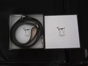 COACH SIGNATURE KHAKI/BROWN LARGE DOG LEASH NEW IN BOX - Picture 1 of 4