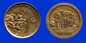 350th Anniversary of Santa Fe, New Mexico. Official Large Bronze Medal - Picture 1 of 1