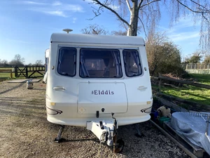 1997 Elddis Vogue Shamal Touring Caravan 4 berth End Dinette/Bunk Beds - Picture 1 of 11