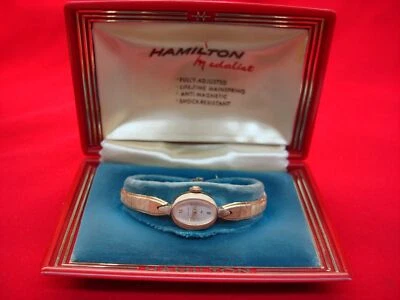 RELOJ PULSERA MEDALLISTA HAMILTON DAMAS VINTAGE GRAN ASPECTO/NO FUNCIONA - REPARACIÓN Foto 1 de 4