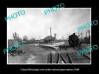 OLD 6 X 4 HISTORIC PHOTO OF LELAND MISSISSIPPI RAILROAD DEPOT STATION c1940 2