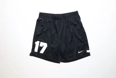 Vintage Nike Mens Medium Distressed Lined Running Jogging Soccer Shorts Black - Image 1 of 4
