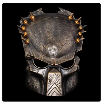 Alien vs Predator AVP Lone Wolf Predator Mask Collection Resin Mask Cosplay Prop - Image 1 of 4