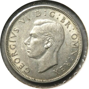 elf Great Britain Florin 1944 Silver World War II George VI - Picture 1 of 2