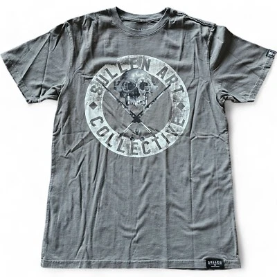Camiseta para hombre Sullen Art Collective Mr Dist tatuaje calavera pintura pincel S-XXXL Foto 1 de 2
