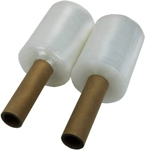 2 Roll 5 in. x 1000 ft. Stretch Hand Wrap Clear Cling Plastic Wrap Heavy Duty - Picture 1 of 5