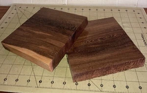 2 Hawaiian Leopard Tree/Brazilian Ironwood~6 1/3" x 6 1/3" x 1" (#423) Arboretum - Picture 1 of 8