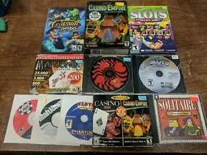 LOT VINTAGE PC 11 VIDEOGAMES 1990s 90s 2000s VTG Casino Slot MahJongg Poker - Picture 1 of 1