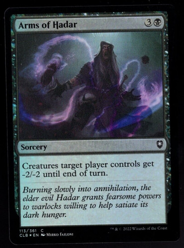 Arms of Hadar 113/361 Common Foil Baldur's Gate Magic The Gathering NM ...