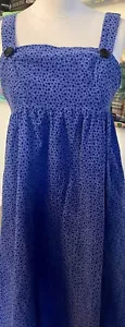 Vintage 1970’s Blue/purple Cottagecore Laura Ashley Pinafore Dress - Size 8 - Picture 1 of 11