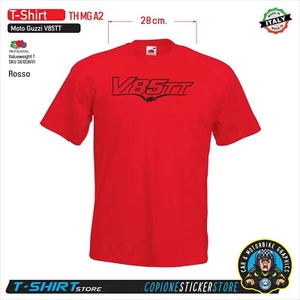 T-SHIRT Maglietta adatta a Moto Guzzi V85 TT moto style rossa aquila TH MG A2 - Imagen 1 de 2
