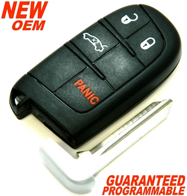 NUEVO OEM 2011-2018 CARGADOR DODGE 4 BOTONES MANDO A DISTANCIA LLAVERO INTELIGENTE 68051387 Foto 1 de 4