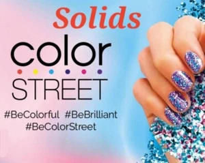 Color Street Nail Strips ~ SOLID - SOLIDS - COLOR SHADES/Shimmer ~ various - Picture 1 of 1,000