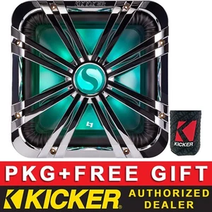 SUBWOOFER CUADRADO KICKER 44L7S102 AUDIO COCHE/MARINO 10" L7S CON REJILLA LED CROMO - Imagen 1 de 6