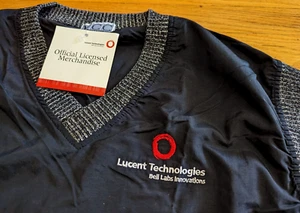 Lucent Technologies Bell Labs Embroidered Work Vest V-Neck Sleeveless Shirt XL - Picture 1 of 6