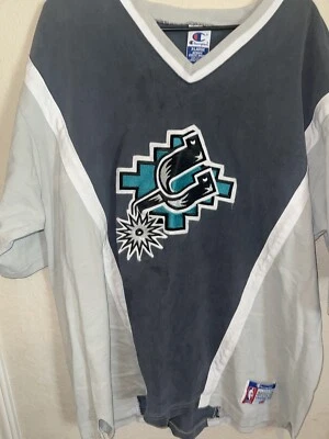 Camisa de Tiro Calentamiento Vintage Campeón NBA San Antonio Spurs Usada Talla XL Foto 1 de 4