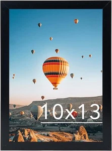 10X13 Picture Frame Black for Wall Hanging, Wall Mounting Horizontally or Vertic - Picture 1 of 4