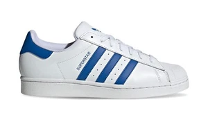 Adidas Originals Men's Superstar Shoes White Blue Cloud Shelltoe Size 9.5 NEW - Picture 1 of 8