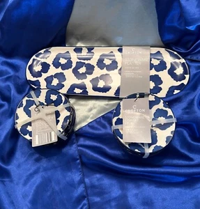 Crofton Steinzeug 1 Platte 8 Schüssel Set Floral Neu mit Etikett Sushi Vorspeise Snack blau - Bild 1 von 3