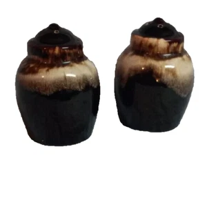 Shaker sale e pepe a goccia marrone vintage Pfaltzgraff Ironstone anni 70 ceramica classica - Foto 1 di 3