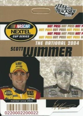 Scott Wimmer Collectible Card - 2004 PRESS PASS Trackside 19/27 - Image 1 of 2