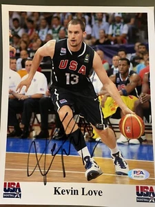 kevin love autograph 8X10 signed photo PSA COA - Picture 1 of 1