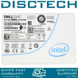Dell YWWTM 1.6TB NVMe U.2 PCIe 3.1 2.5 Intel DC P4610 58V30 SSDPE2KE016T8T SSD - Picture 1 of 3