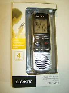 Digital Voice Activated Recorder, 4GB Sony Audio mp3, Built-in mic & speaker VOR - Picture 1 of 8