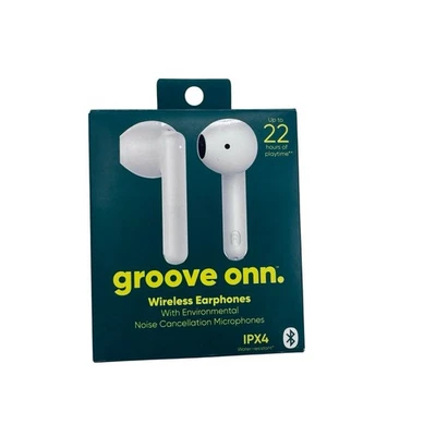 Groove Onn. Wireless Earphones w/Noise Cancellation IPX4 & Charging Case NEW - Image 1 of 4