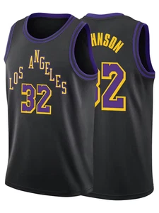 Irving Magic Johnson #32 Los Angeles Lakers Basketball Jersey Size Small to 3XL - Picture 1 of 6