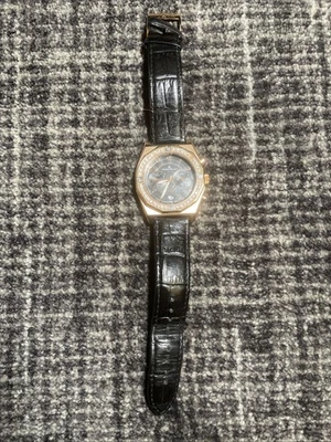 EXCELENTE RELOJ PARA HOMBRE GIORGIO MILANO oro rosa correa de cuero negro GM777 Foto 1 de 4